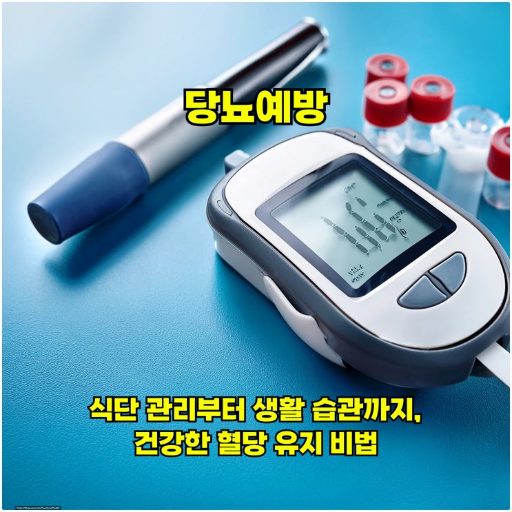  당뇨예방: 식단 관리부터 생활 습관까지, 건강한 혈당 유지 비법