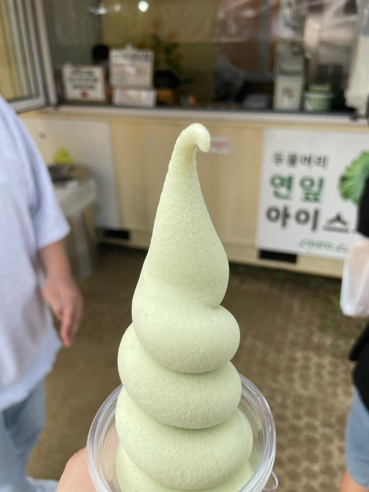  양평 여행 두물머리 간식 추천 연잎아이스크림