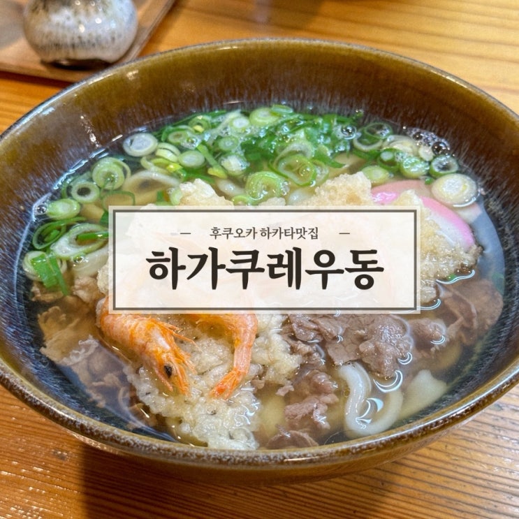  후쿠오카 여행 가는 분들을 위한 하카타맛집 중 면발이 매력적인 하가쿠레우동의 모든것 다 풀어드립니다