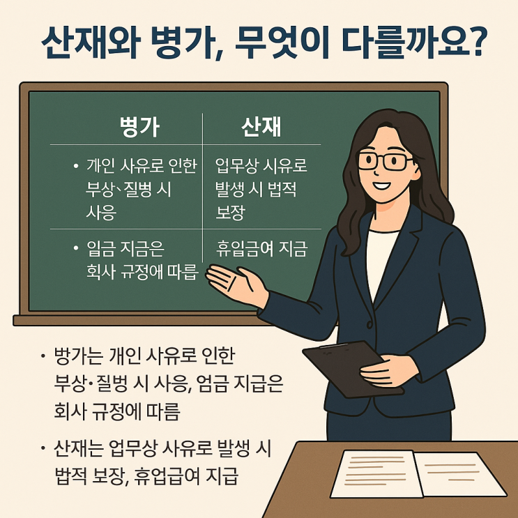  산재와 병가, 무엇이 다를까? 차이점과 신청 방법 정리