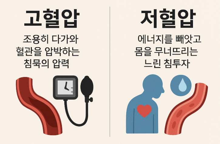  저혈압 고혈압 수치 원인 증상 관리