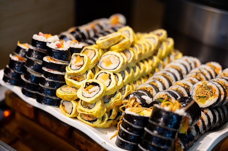 전주 김제 근교 맛집 완주 이서 달구리밥상 한식뷔페, 김밥맛집