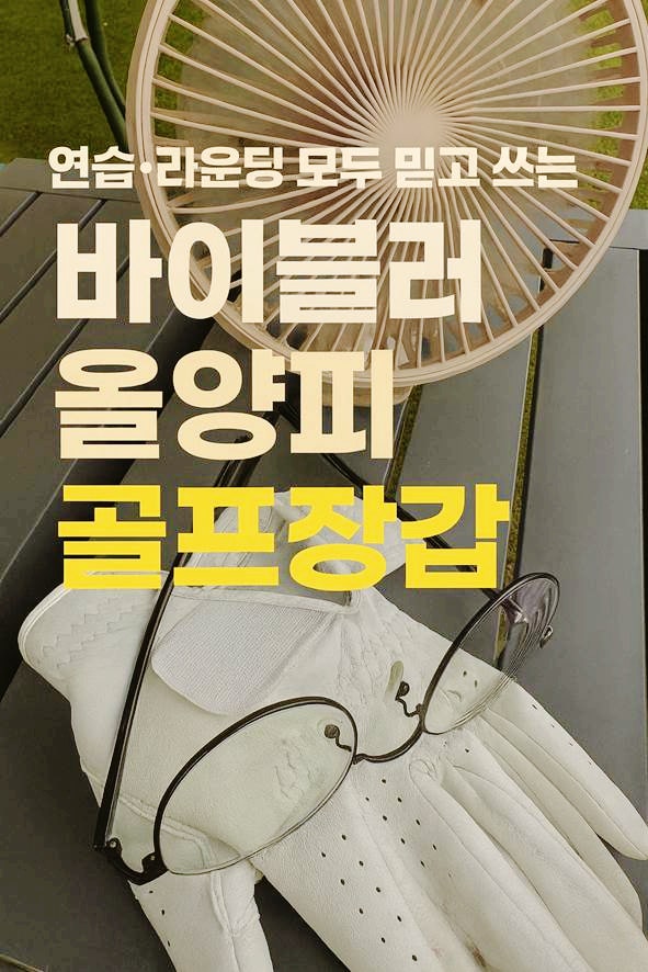 연습·라운딩 모두 믿고 쓰는 장갑 바이블러 올양피 골프장갑 (왼손 23호) 솔직 후기 (내돈내....