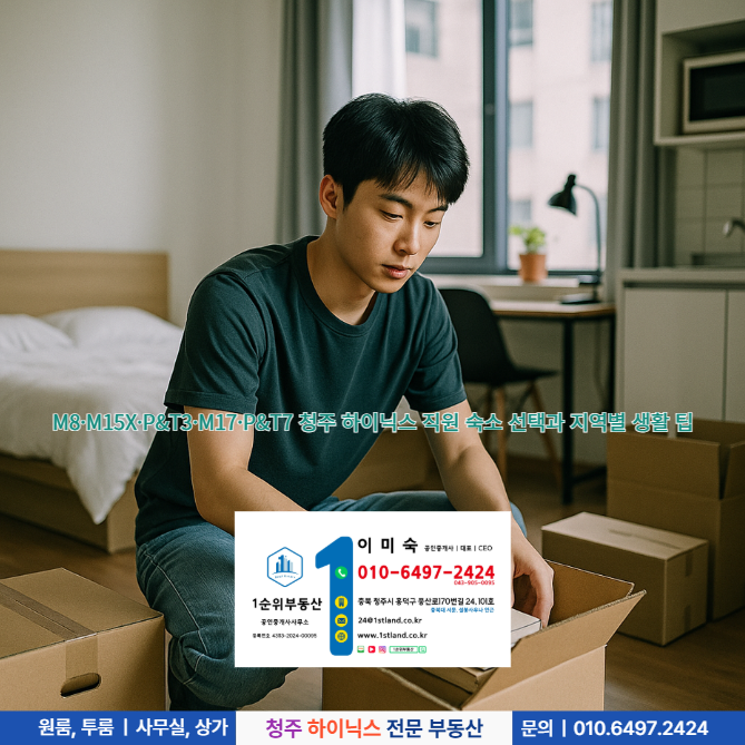  M8·M15X·P&T3·M17·P&T7 청주 하이닉스 직원 숙소 선택과 지역별 생활 팁