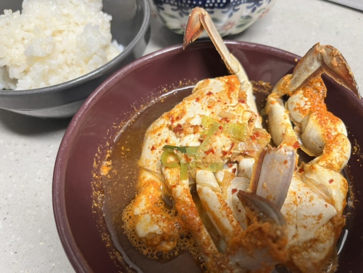  신사꽃게당 꽃게찌개 캠핑 밀키트 추천 아이와 먹어본 후기