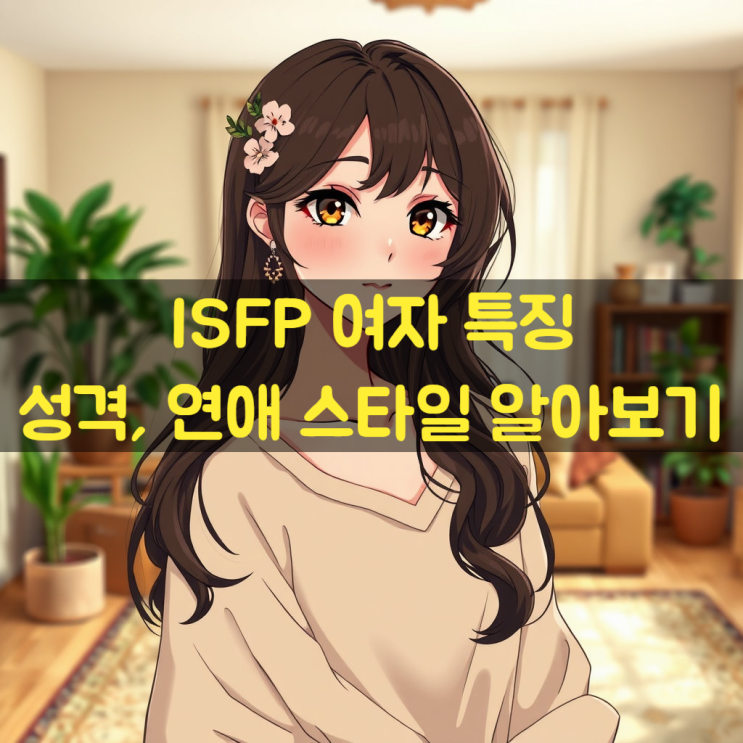  ISFP 여자 특징 성격 연애 스타일 알아보기