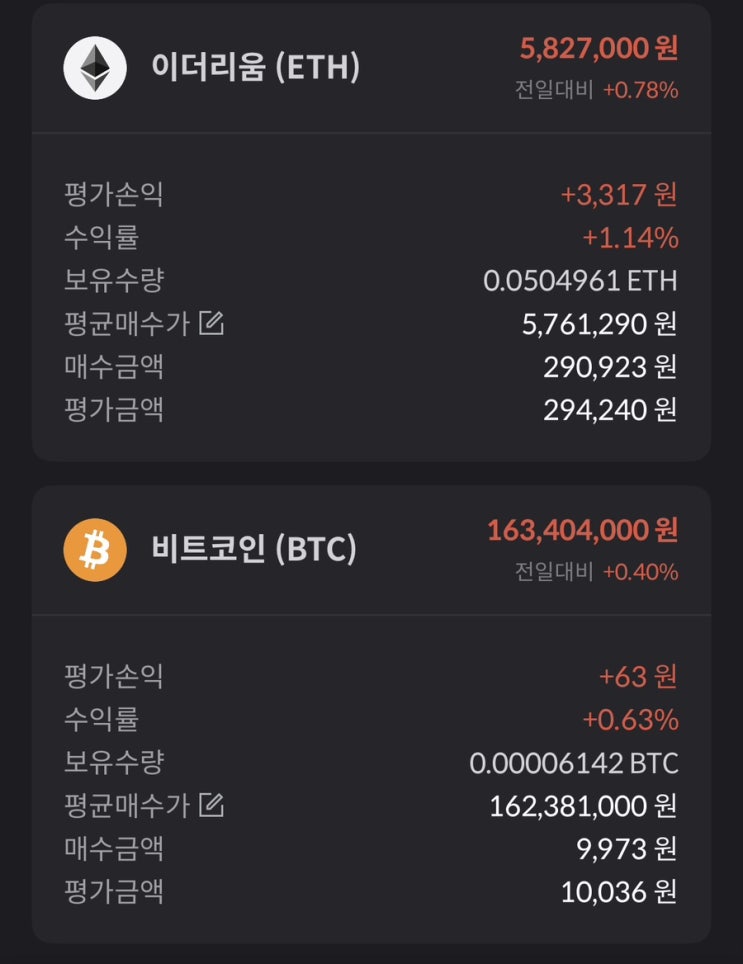  앱테크 현금 수입, 이더리움·비트코인 불리기 프로젝트