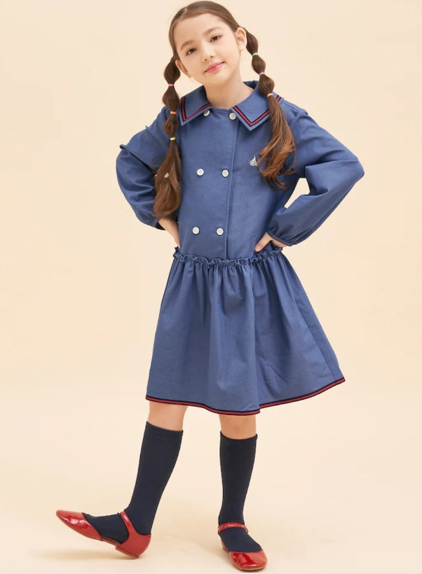 멋쟁이 여자아이! 빈폴 키즈 데님 원피스