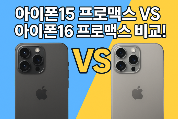  아이폰15 프로맥스 vs 아이폰16 프로맥스, 스펙 완벽 비교!