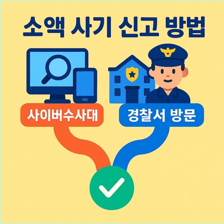  "소액 사기 신고 방법"... 사이버수사대 신고? 경찰서 방문?