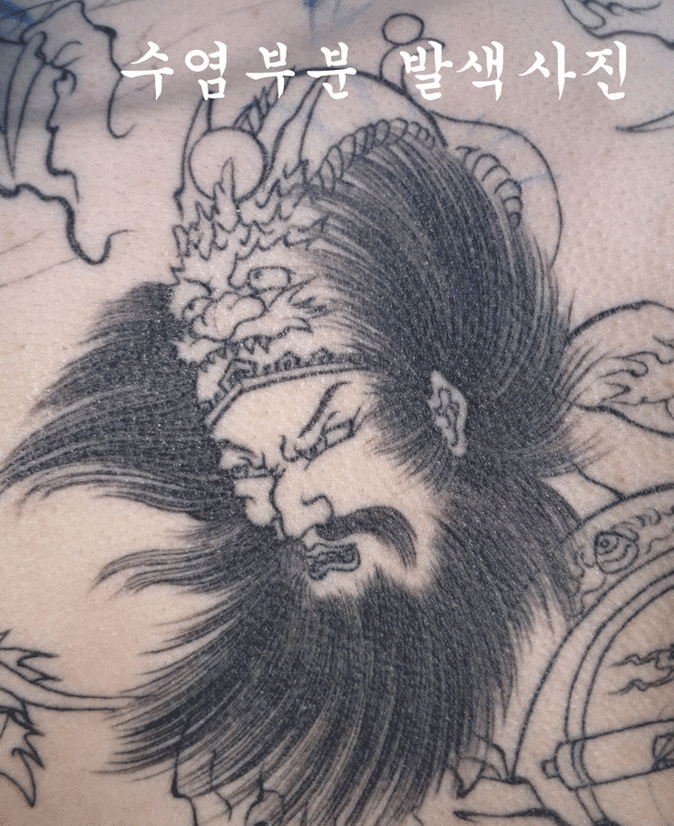  백귀도(지옥도)- 미완성본 / 염라대왕과 오니, 그리고 용이 그려져 있는 도안의 백귀도입니다.[타투라쿤] 2013. 10. 15. 12:16