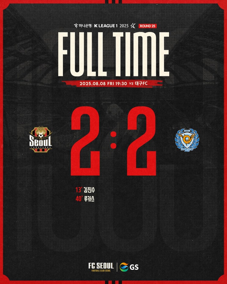  FC서울과 대구FC의 2‑2 무승부 — 다시 찾은 상암에서의 뜨거운 밤