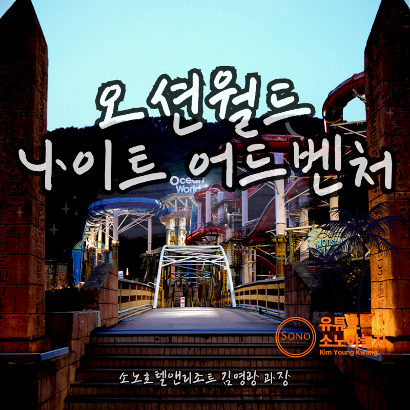 강원도 홍천 비발디파크 오션월드 야간개장