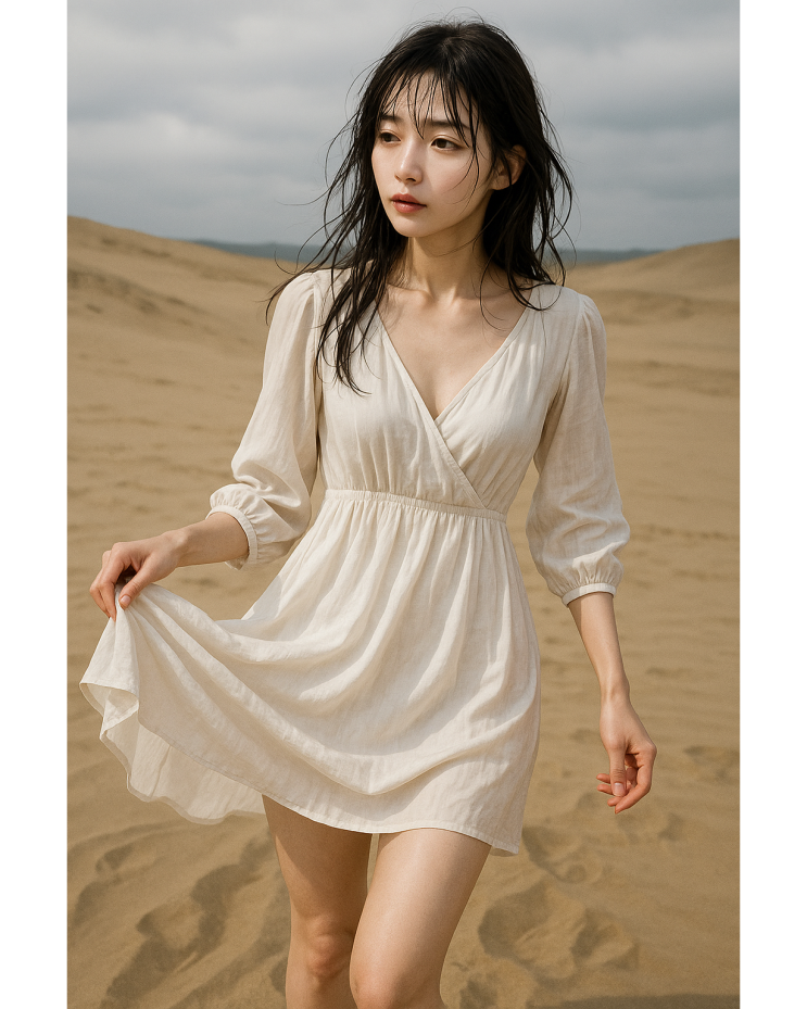  사막과 초원의 바람을 품은 감성 화보 일러스트