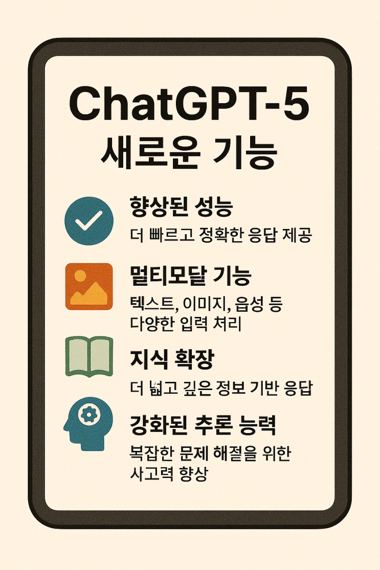  ChatGPT-5 7가지 핵심 업그레이드 한눈에 보기
