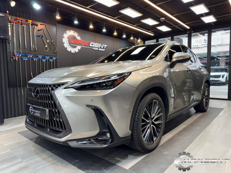  렉서스 NX300h 보조석 뒷도어 문콕 보험처리 덴트복원 – 인천 맥스덴트