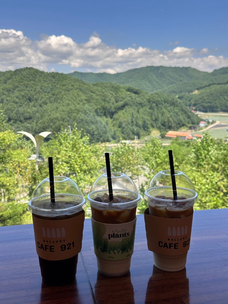  평창 커피숍 카페921 마운틴 뷰가 기가믹한 곳