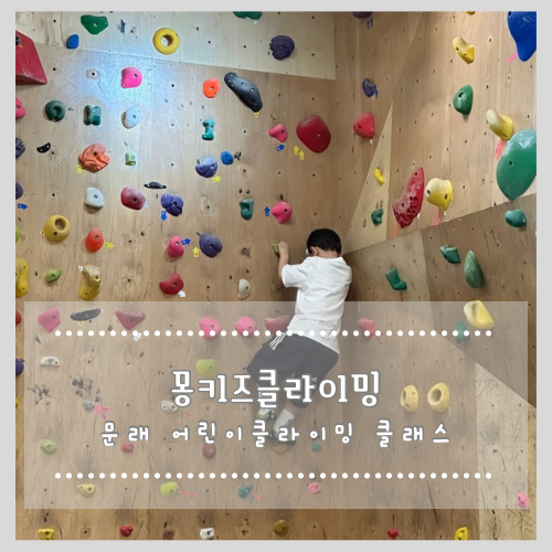  문래 어린이클라이밍 클래스 몽키즈클라이밍 홈플러스 영등포점