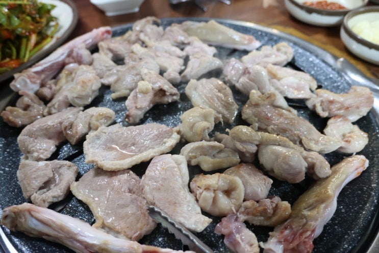  남양주 오리고기 맛집 밤듸농원 식당 애견동반 가능