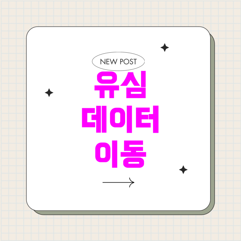 자급제 폰 교체 시 유심 및 데이터 옮기기 가이드