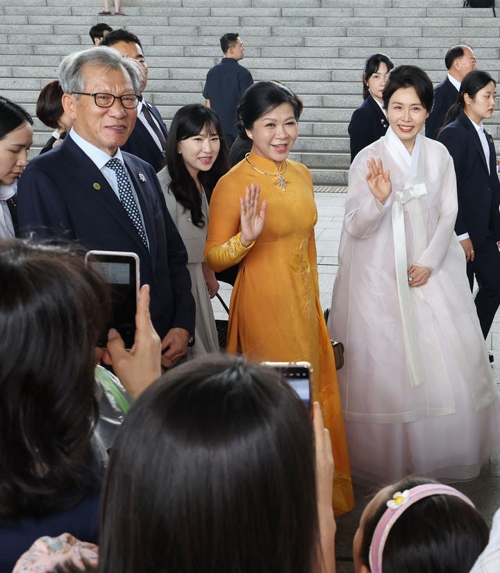 <b>김혜경 여사</b>, <b>베트남</b> 서기장 <b>영부인</b>과 국립중앙박물관 찾아