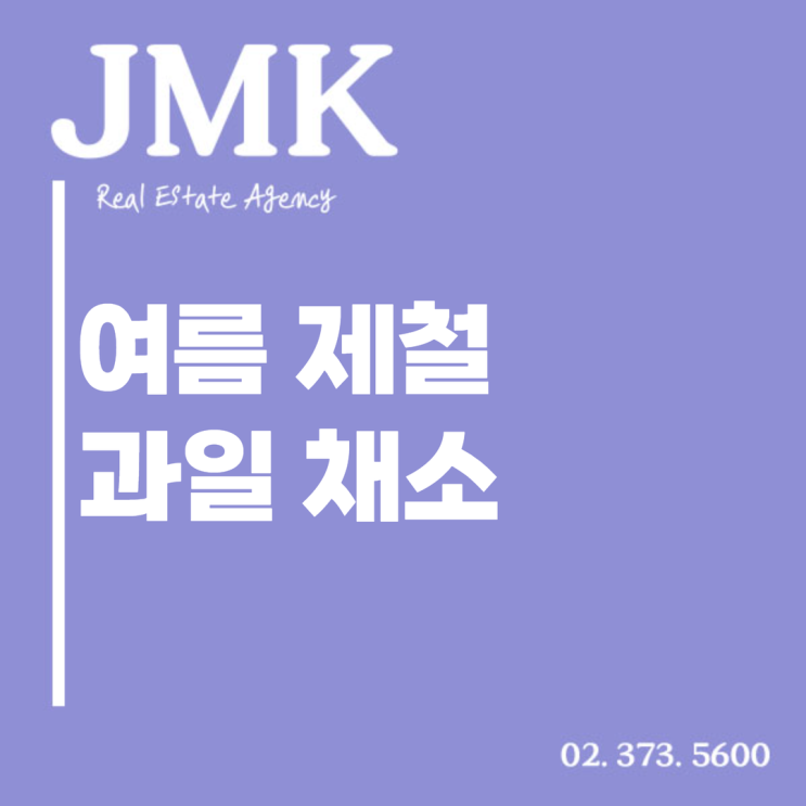  여름 제철 과일 채소 상큼한 매력