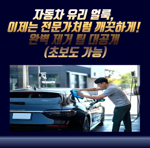  자동차 유리 얼룩, 이제는 전문가처럼 깨끗하게! 완벽 제거 팁 대공개 (초보도 가능)