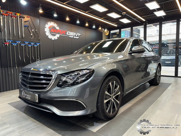  벤츠 E300e 트렁크 판금도색 – 인천 판금도색 전문 맥스덴트
