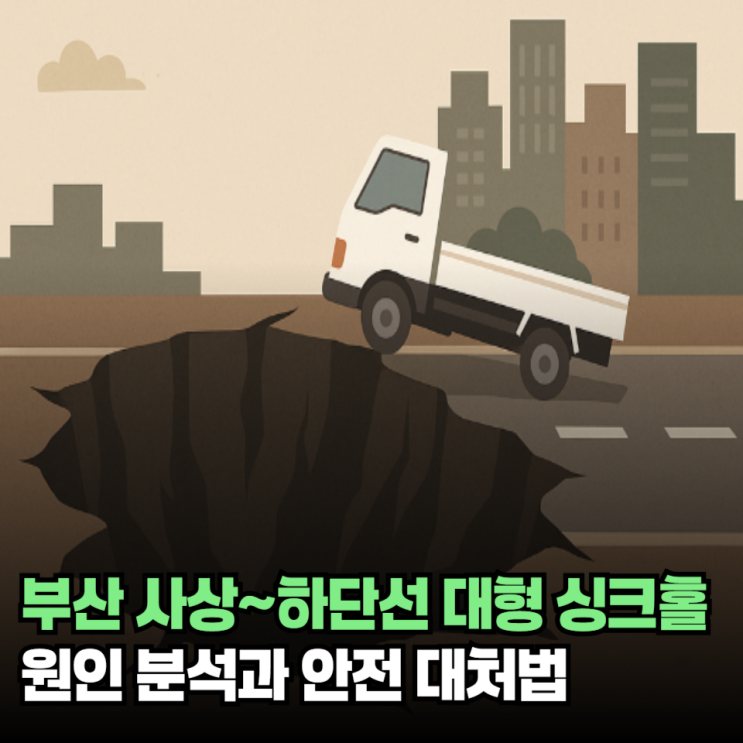 부산 <b>사상</b>~<b>하단선</b> 대형 <b>싱크홀</b> 원인 분석과 안전 대처법