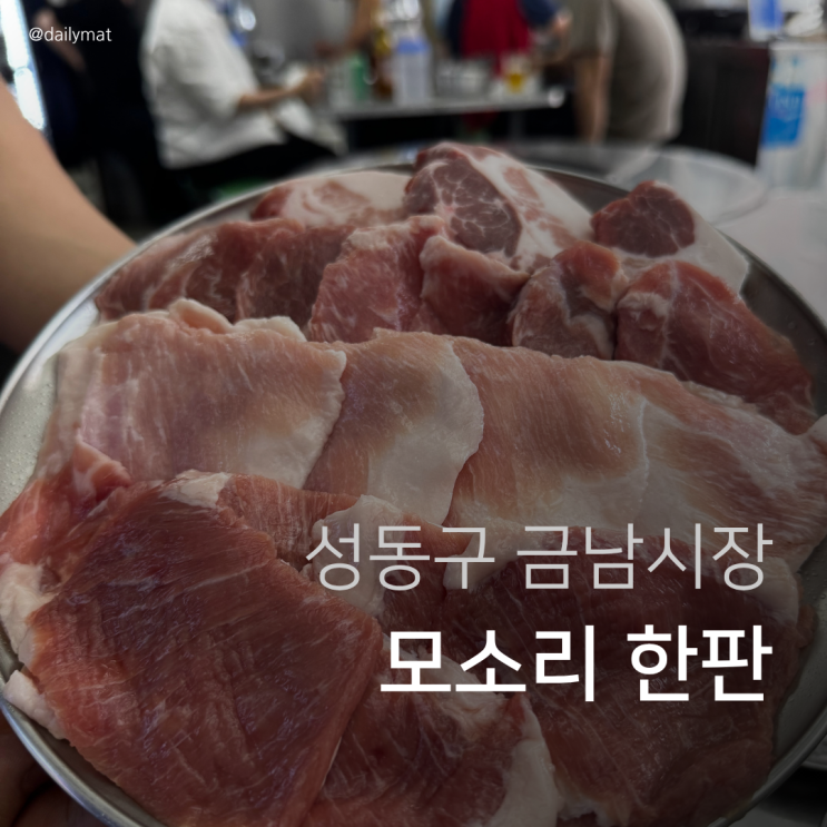  [금호동 맛집] 금호모소리 - 단골 모소리 한판