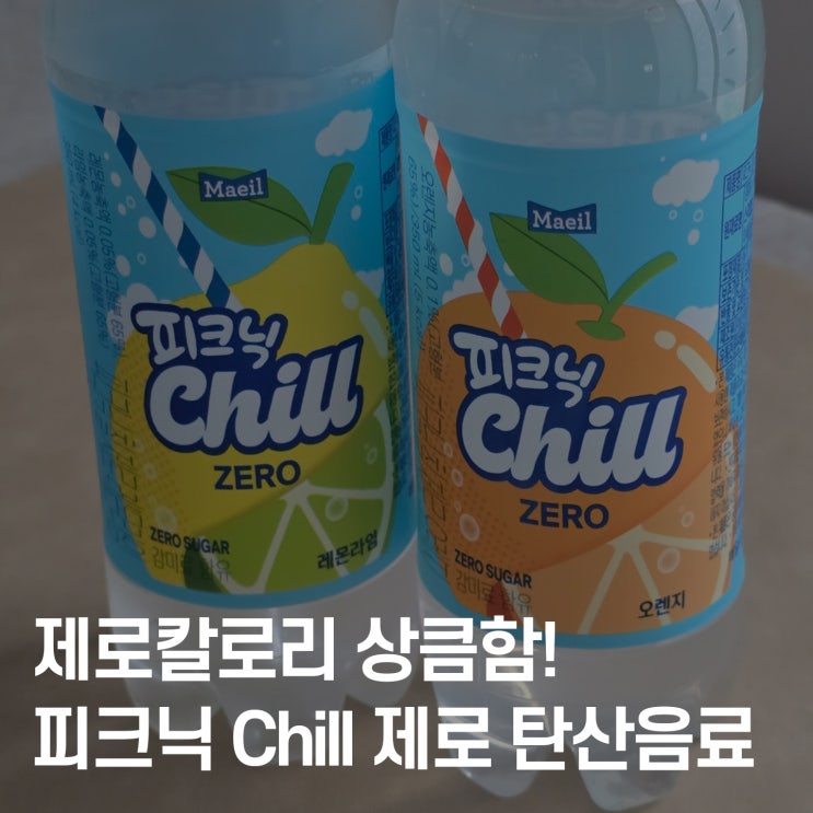  매일 신제품 제로칼로리 상큼음료, 피크닉 Chill 탄산 음료수