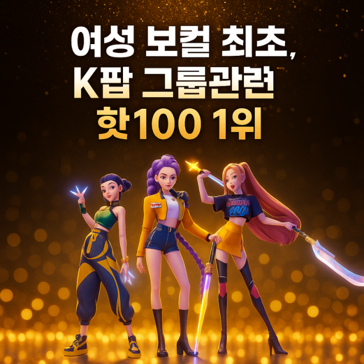 케이팝 역사의순간 <b>케데헌  골든 빌보드</b> 핫100 1위! 올여름을... 