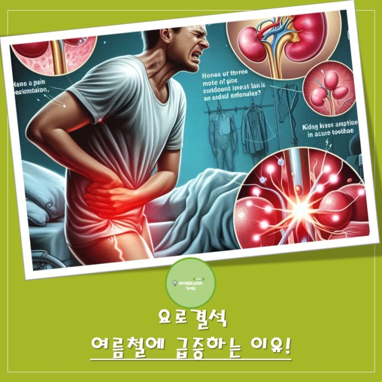  더위와 함께 찾아온 고통!, 여름철 "요로결석" 급증 이유와 예방법