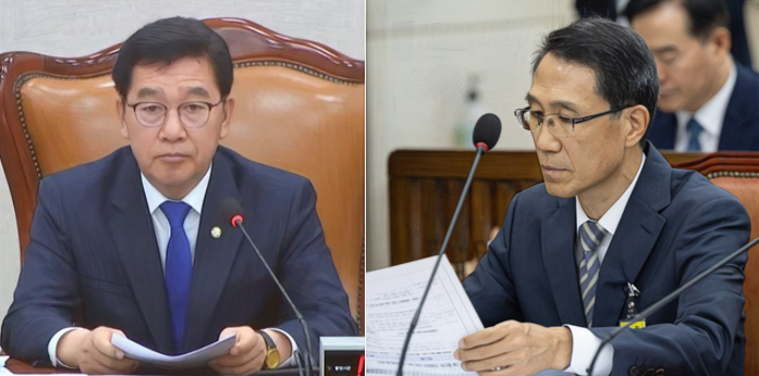 <b>이진숙</b> <b>수사</b> 진행 상황에 대한 신정훈 행안위원장의 문제 제기.