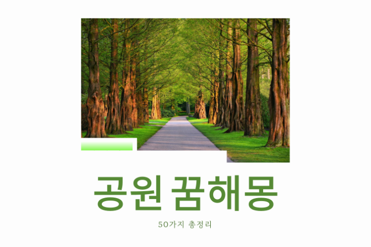  공원 꿈해몽