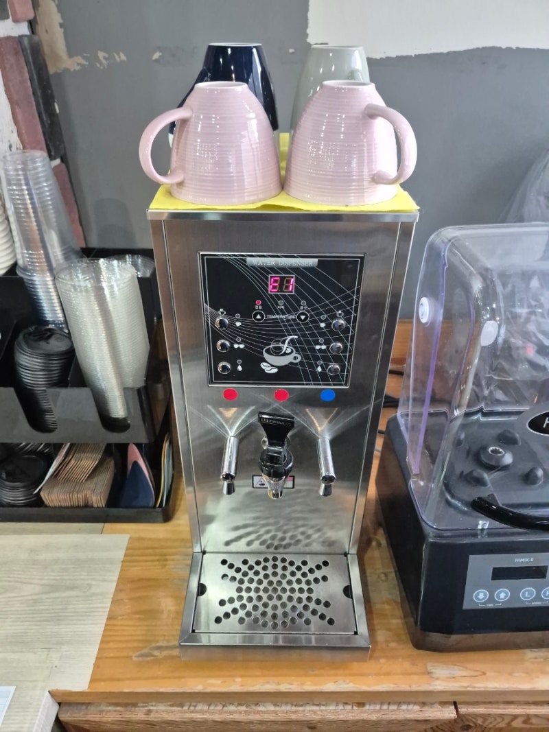 통영 카페 진성 JINSUNG JS1 온수기 수리 - 에러코드 E1, 보일러 만수, 급수전자변 교체 및 스케일....