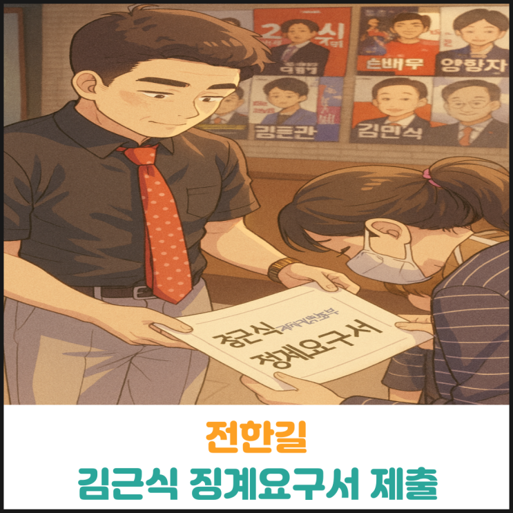  전한길, 김근식 징계요구서 제출