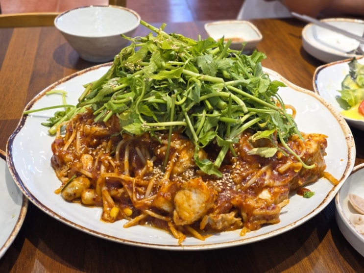  안산아구찜 맛집 신내담 아구찜 해물수제비 매콤한 순살아구찜 추천