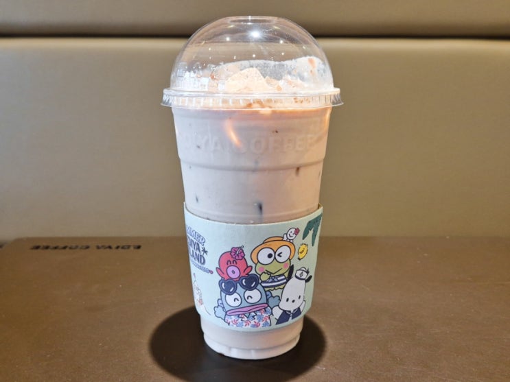  이디야 토피넛 라떼 맛 카페인 칼로리 내돈내산 후기