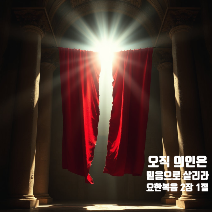  오직 의인은 믿음으로 살리라 요한복음 2장 13절~22절