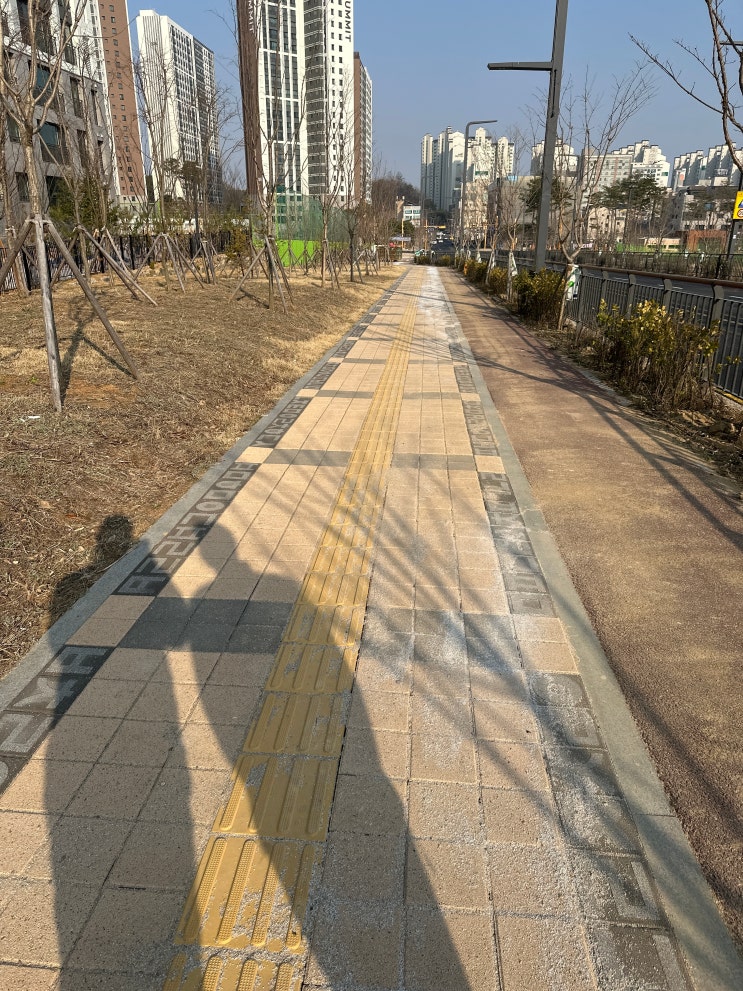  사각보도블럭포장, 구배작업 중요성