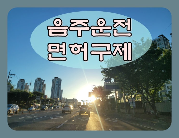  2019년 음주운전 과거전력 운전면허와 벌금은
