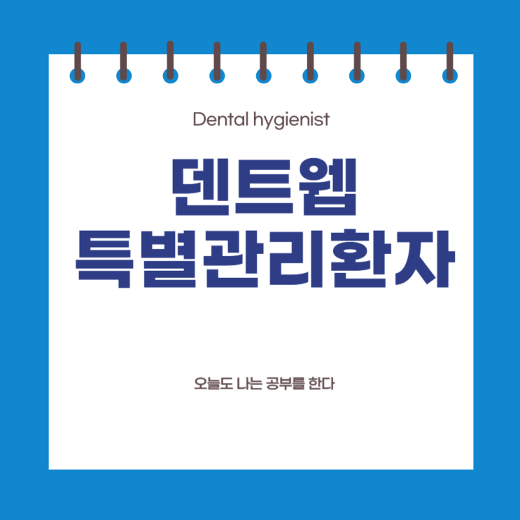  [업무 기록] 24. 덴트웹 리콜 관리 4) 특별 관리 환자