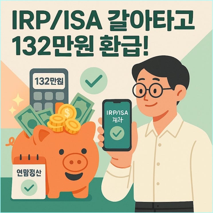  IRP·ISA 계좌, '이 증권사'로 당장 갈아타야 연말정산 132만원 환급받는 이유