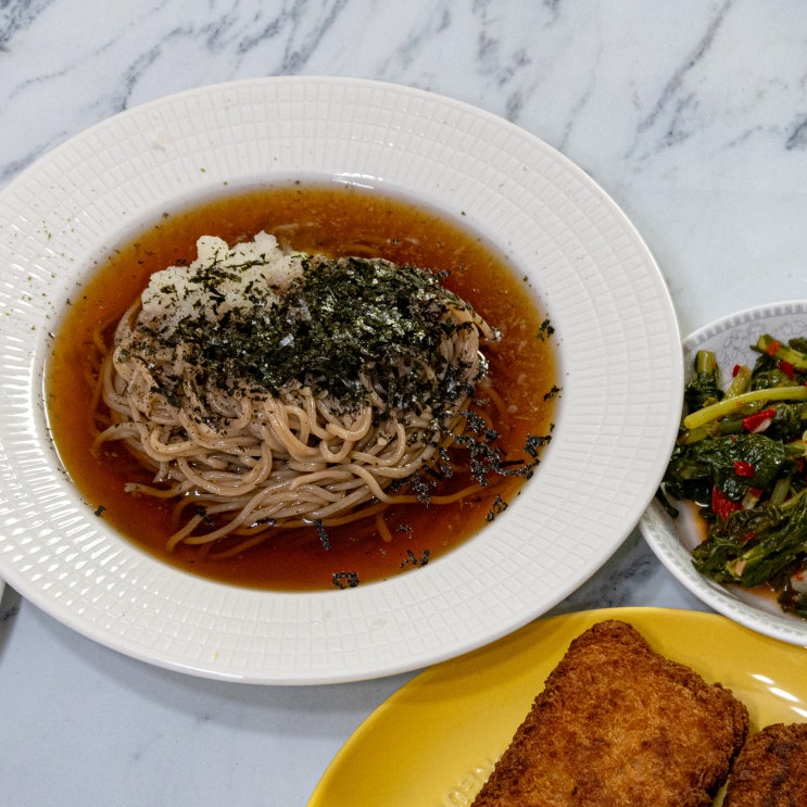  [밀키트 추천] 생면으로 만든 메밀소바와 고기 가득 돈까스, <가치담밀키트>