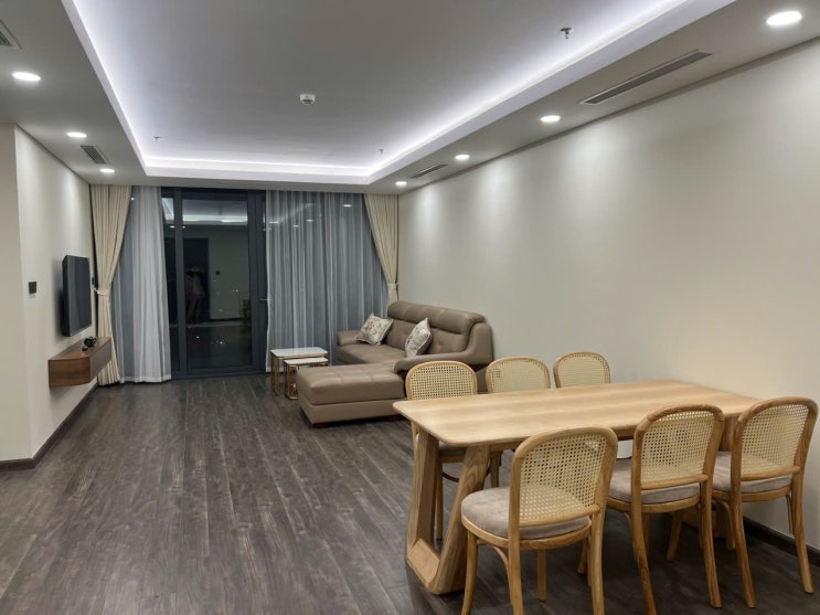  [하노이 외교단지] 한자딘 T7 4룸 풀옵션 142m2 3300만동 HAN JARDIN 고급 아파트 임대 알려드립니다