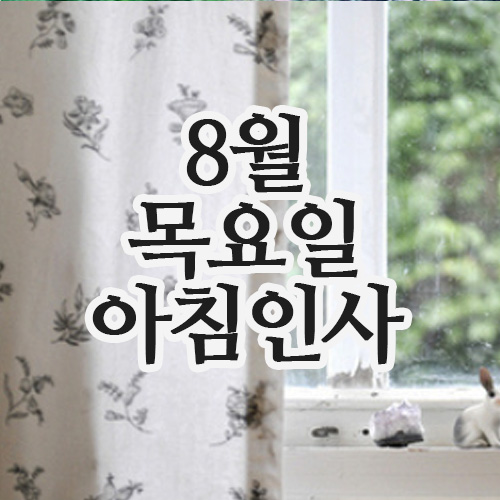  8월 14일 목요일 아침인사말