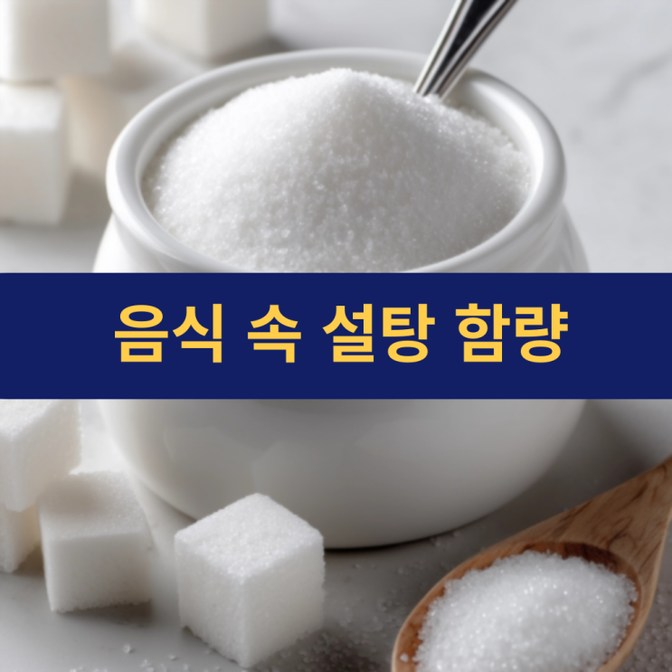  우리가 매일 먹는 음식 속 설탕 함량 | 각설탕 1개로 계산