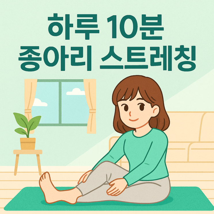  퇴근 후 피로 풀리는 종아리 풀기 습관