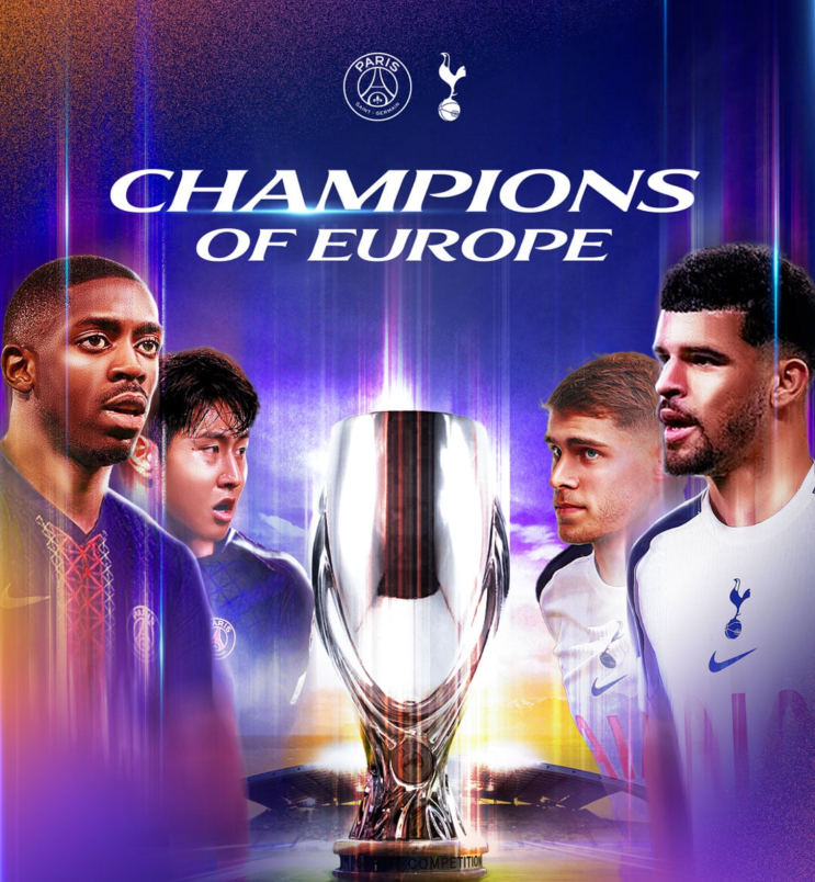 UEFA <b>슈퍼컵</b> PSG vs <b>토트넘</b>... 우승 상금 총정리, <b>이강인</b> 출전?